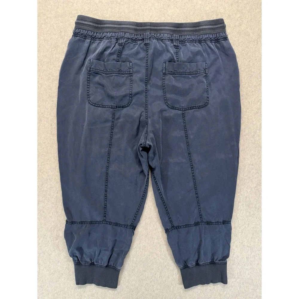 Anthropologie Pilcro Cropped‎ Jogger Pants Blue Womens 2X